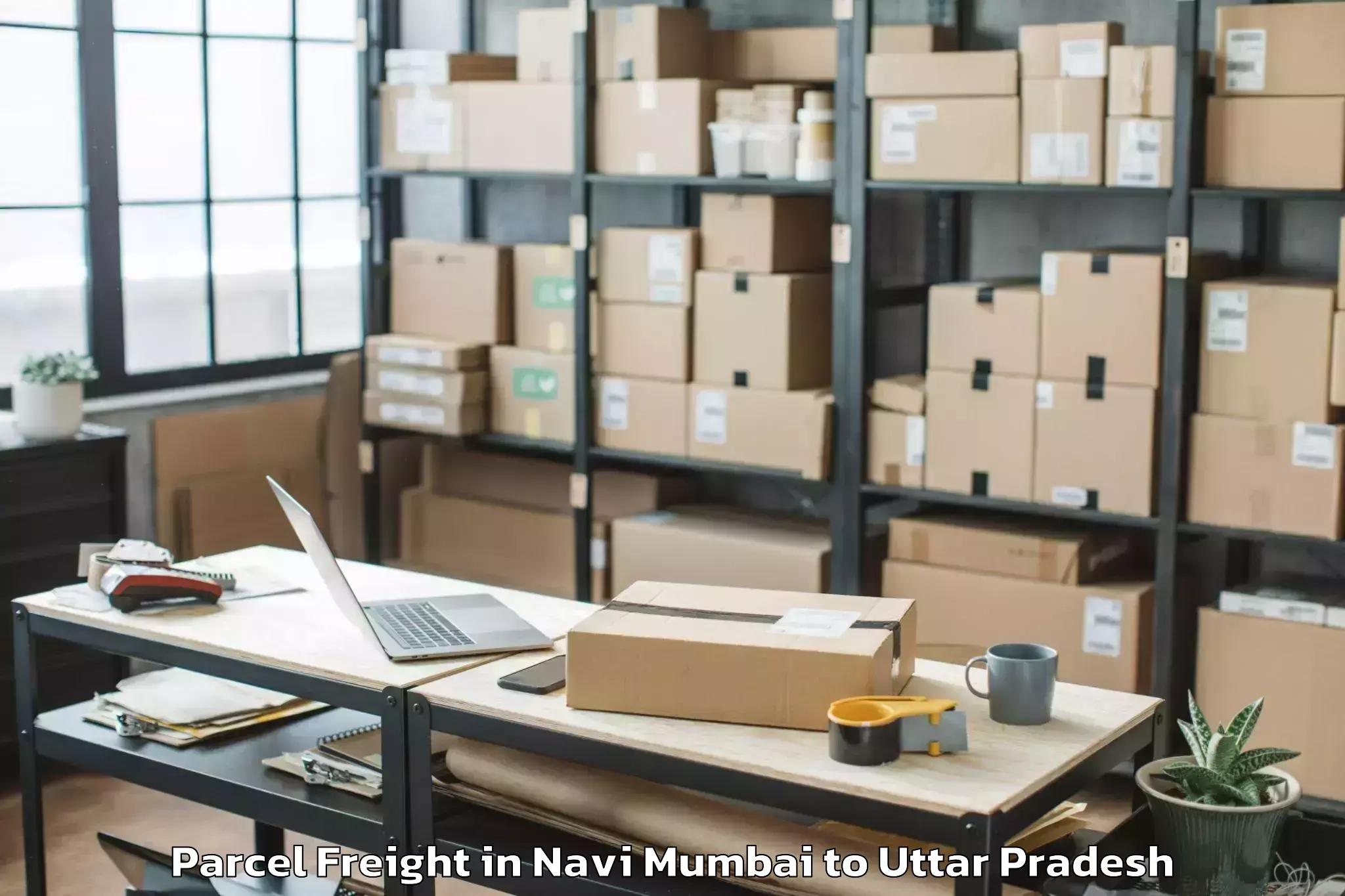 Book Your Navi Mumbai to Bilgram Parcel Freight Today